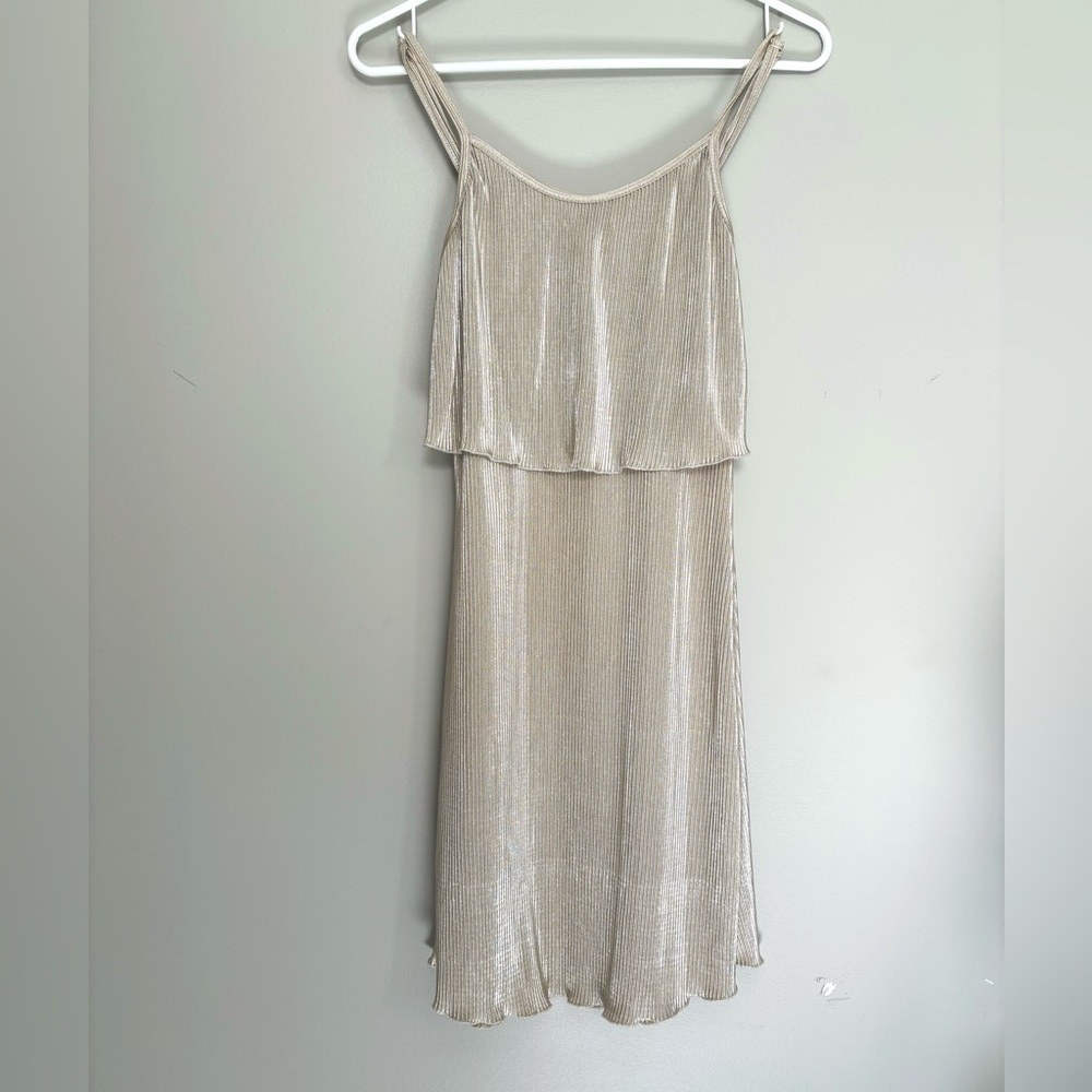 Y2K Vanity Metallic Cocktail Dress XS